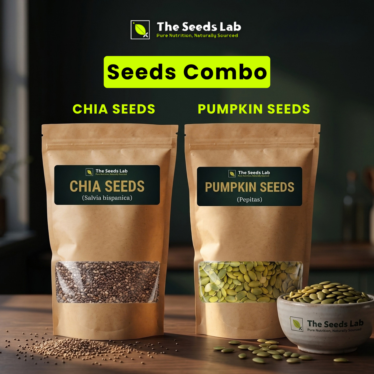 The 2 Seeds Bundle (Chia Seeds & Pumpkin Seeds)
